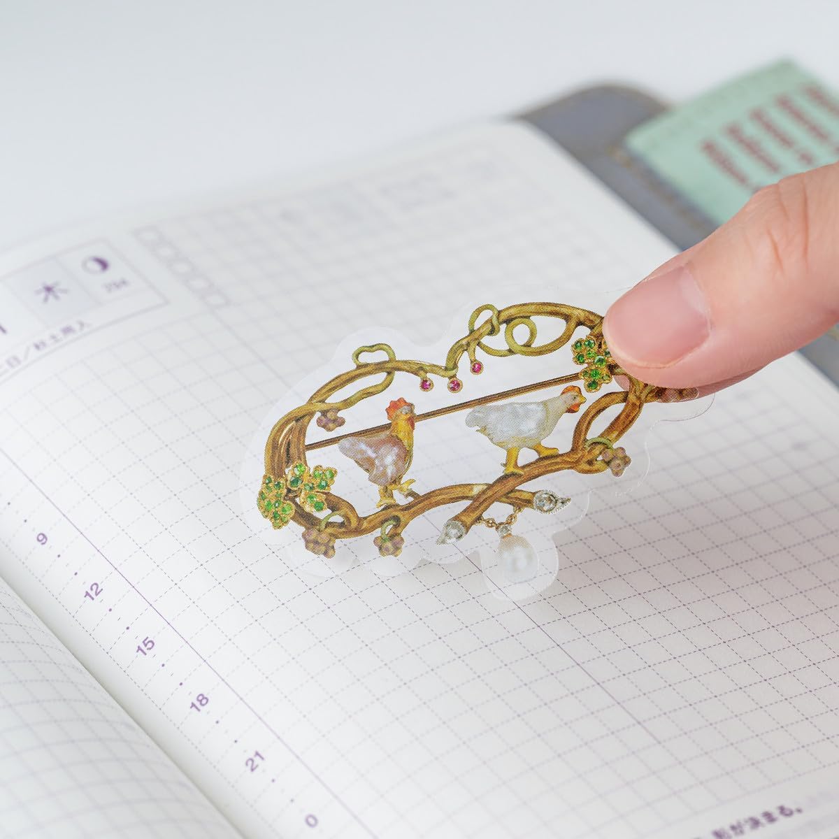 Hobonichi x V&A Series Almost Actual Size Jewelry Stickers