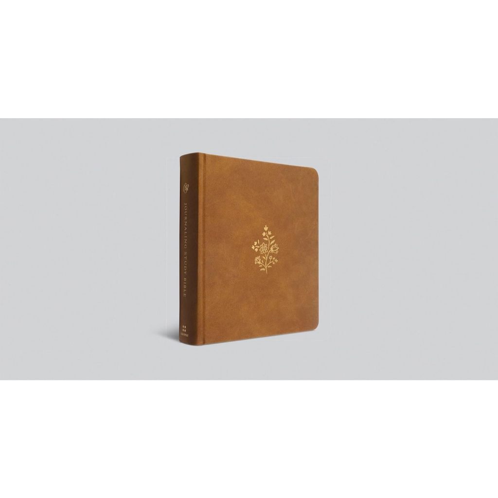 Crossway ESV Journaling Study Bible Hardcover TruTone Nubuck Caramel