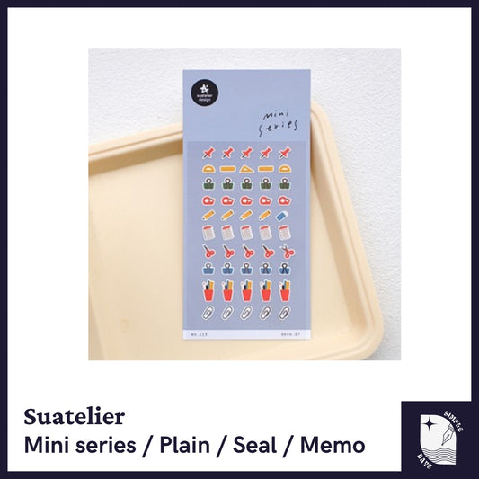 Suatelier Korea Mini Series / Plain / Seal Stickers / Sticky Memo