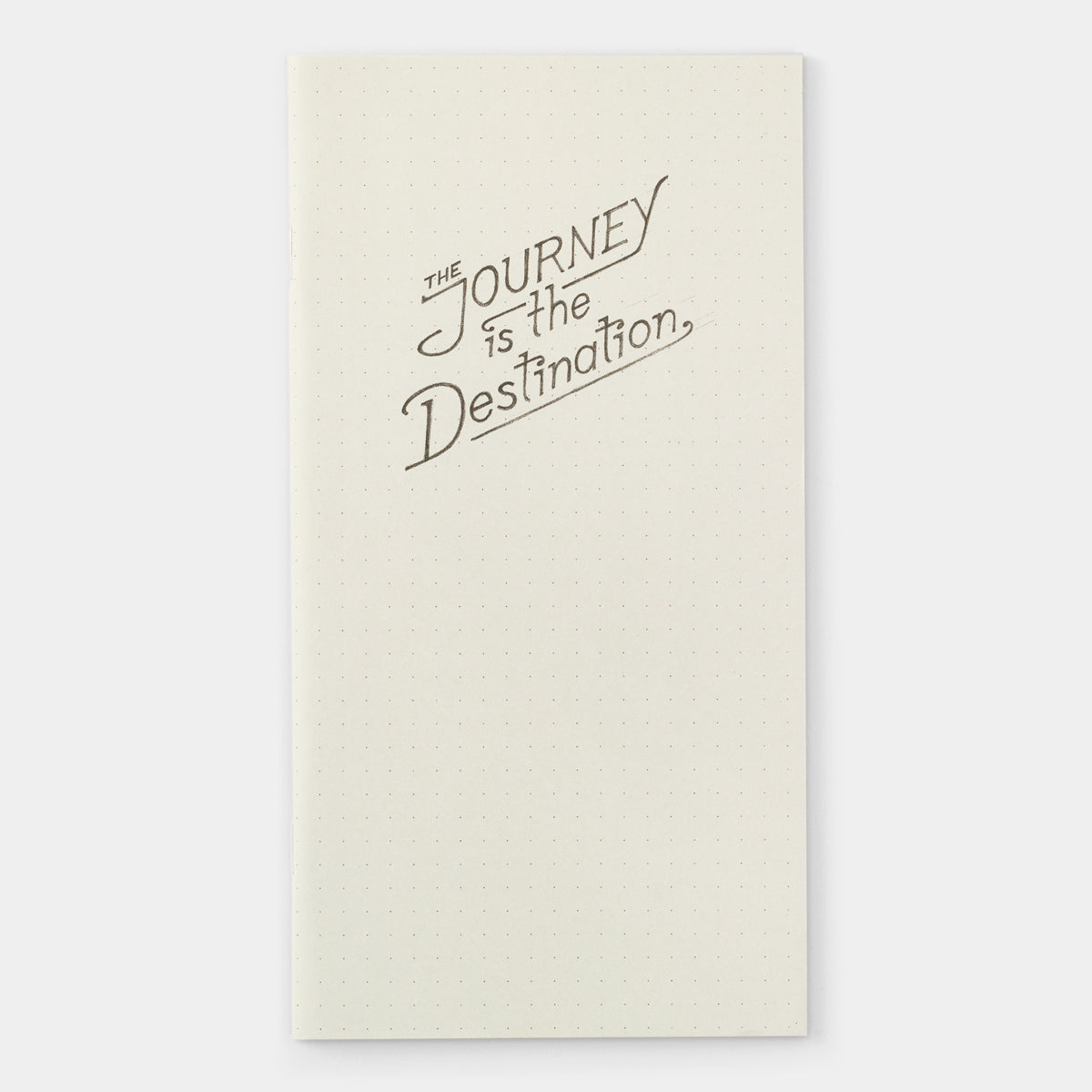 Baum Kuchen x Traveler's Company Kraft Dot Grid Notebook - Regular Size - The Journey Is The Destination