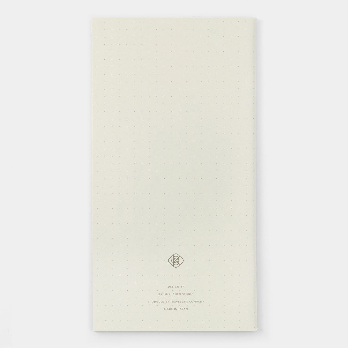 Baum Kuchen x Traveler's Company Kraft Dot Grid Notebook - Regular Size - The Journey Is The Destination