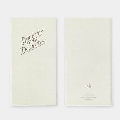 Baum Kuchen x Traveler's Company Kraft Dot Grid Notebook - Regular Size - The Journey Is The Destination