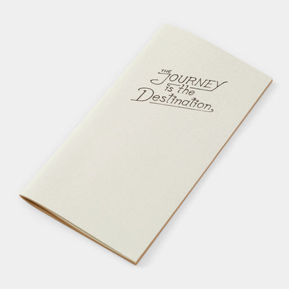 Baum Kuchen x Traveler's Company Kraft Dot Grid Notebook - Regular Size - The Journey Is The Destination