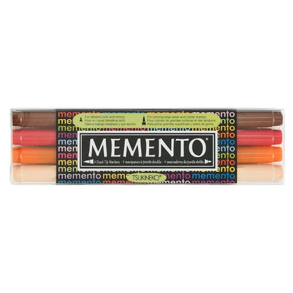 Tsukineko Memento Markers 4-Color Set