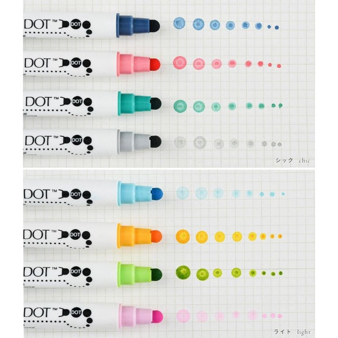[On Hand] Kuretake Zig Clean Color Dot 4-Color Set