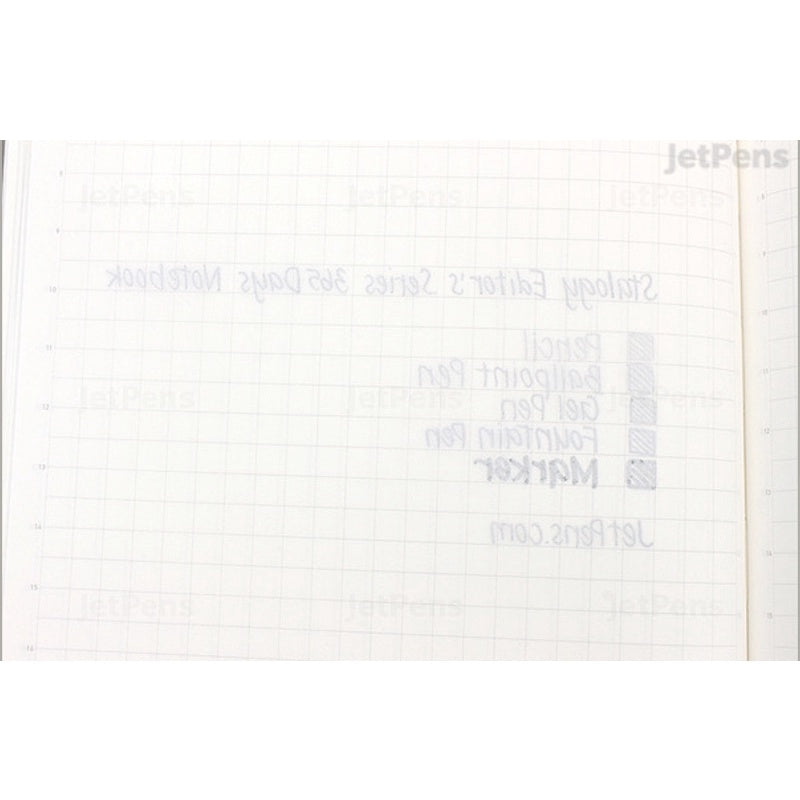 [On Hand] Nitoms STALOGY 365 Days Grid / Dot / Plain Blank Slim Notebook A6 B6 A5 B5 A4