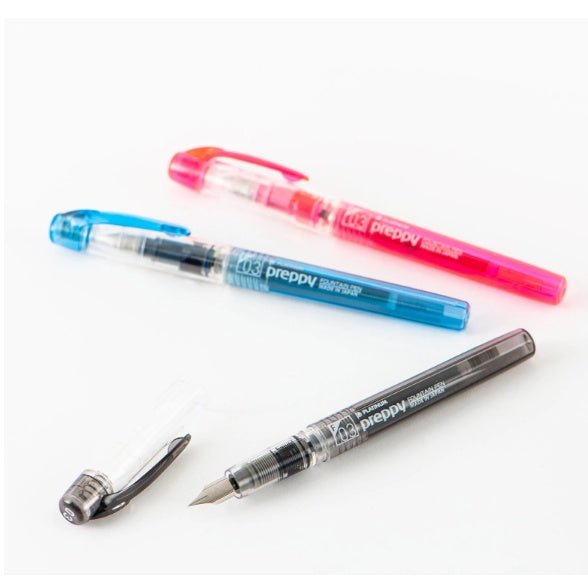 [On Hand] Platinum Preppy Fountain Pen / Ink Cartridges / Fine .03mm Medium .05mm / Black Pink Blue