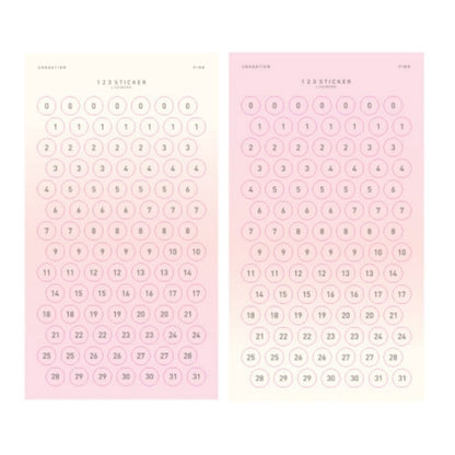 [On Hand] Livework Korea ABC Alphabet Letter / 123 Number Stickers