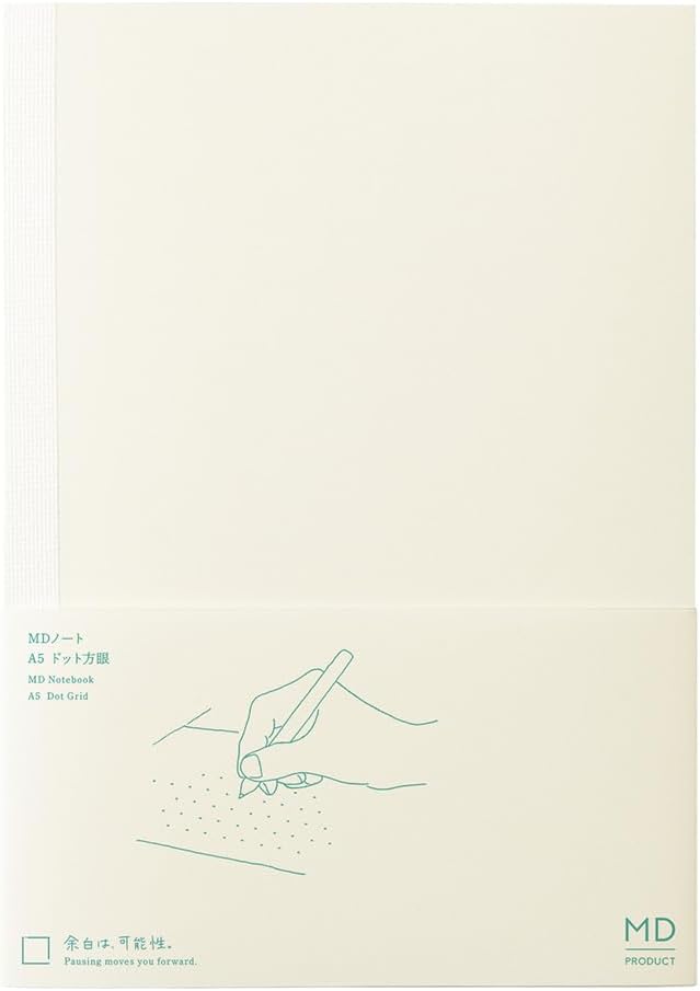 [On Hand] Midori MD Note Cover and Notebook - Grid / Blank / Ruled / Lined / A6 / B6 / A5