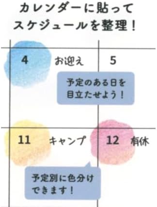 Midori Sticker for Notebook / Wall Calendar - Gradient Pattern