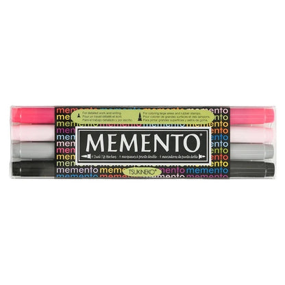 Tsukineko Memento Markers 4-Color Set