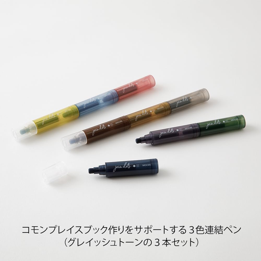 Midori Join Dots 3 Color Link 9 Colors Per Set Water Based Pen Highlighter