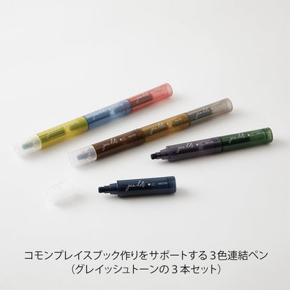 Midori Join Dots 3 Color Link 9 Colors Per Set Water Based Pen Highlighter