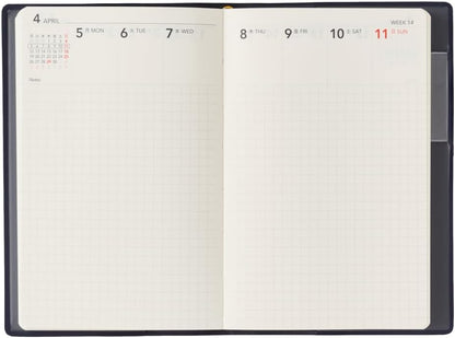 NOLTY 2027 No. 1180 Monthly Gantt Chart + Weekly Planner Pocket Notebook