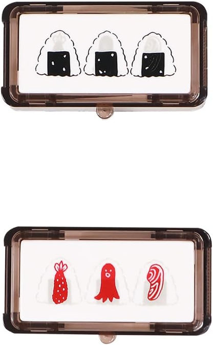 Kutsuwa Hancoco Deco Layer Stamp - What's in Onigiri