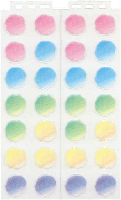 Midori Sticker for Notebook / Wall Calendar - Gradient Pattern