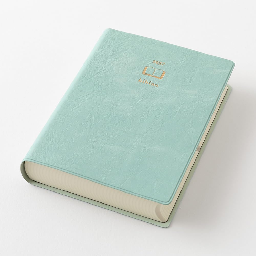 Midori Hibino 2027 (A6 Notebook) - 2 Page Per Day - Daily Planner Diary Journal