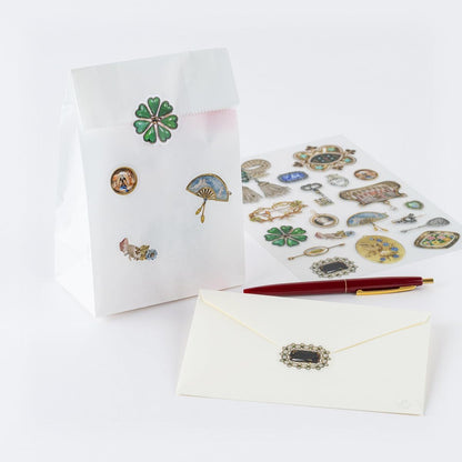 Hobonichi x V&A Series Almost Actual Size Jewelry Stickers
