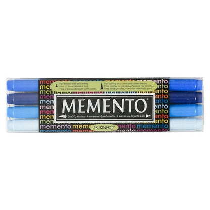 Tsukineko Memento Markers 4-Color Set