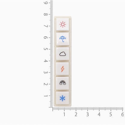[On Hand] Kodomo No Kao Pochitto 6 Push Button Stamps