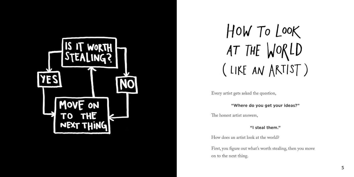 Steal Like an Artist: 10 Things Nobody Told You About Being Creative by Austin Kleon (Paperback)