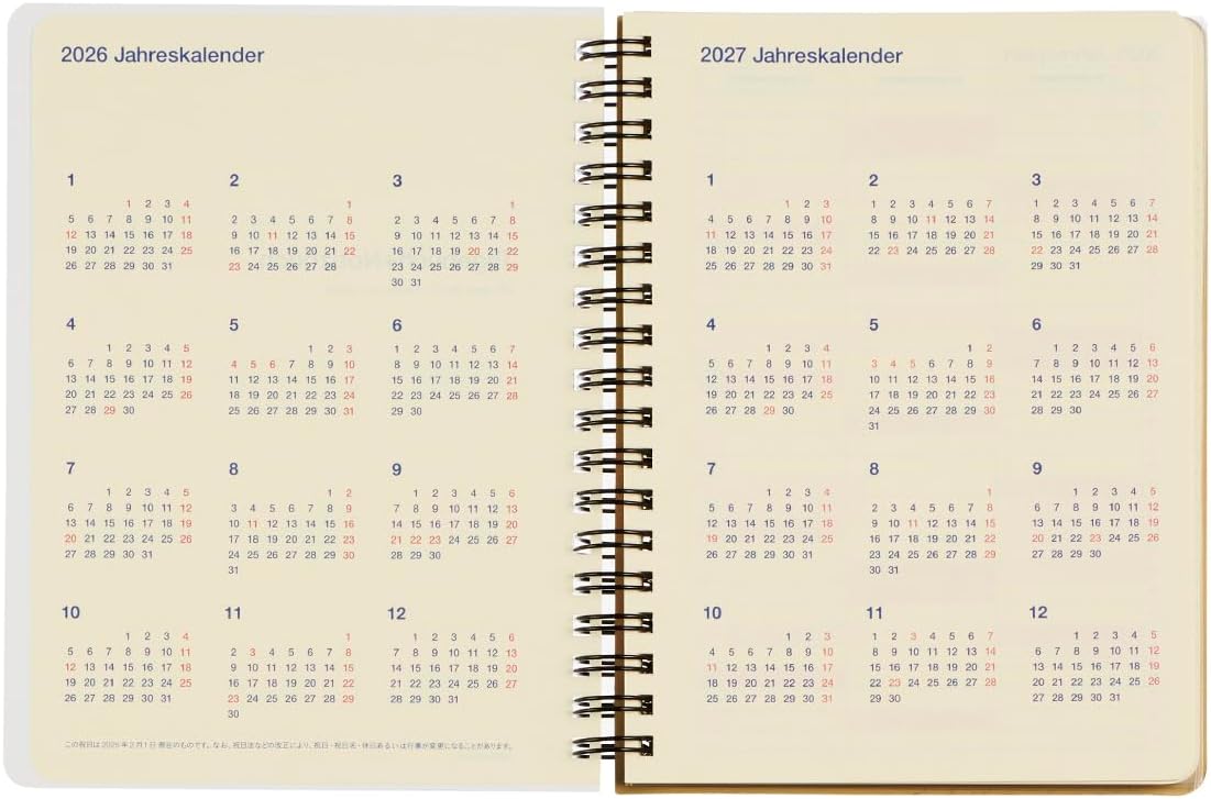 Delfonics Rollbahn 2026 Diary B6 L - Monthly Planner Notebook