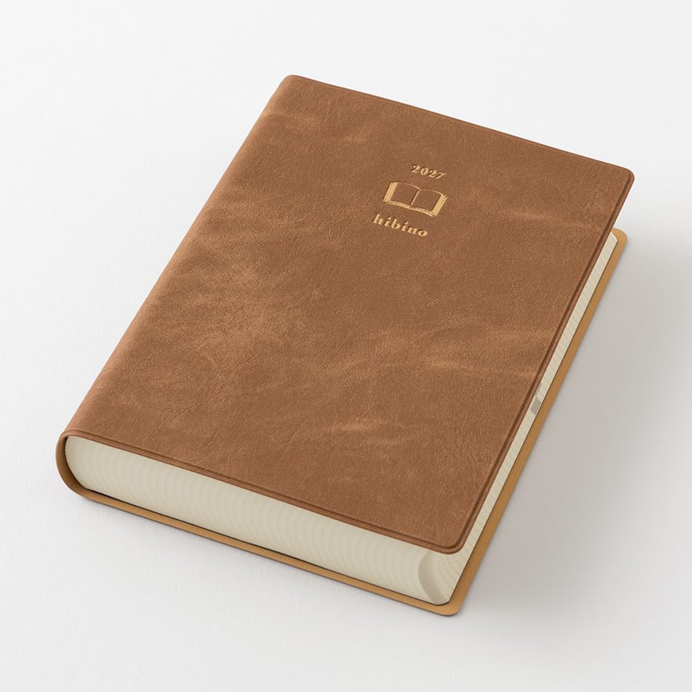 Midori Hibino 2027 (A6 Notebook) - 2 Page Per Day - Daily Planner Diary Journal