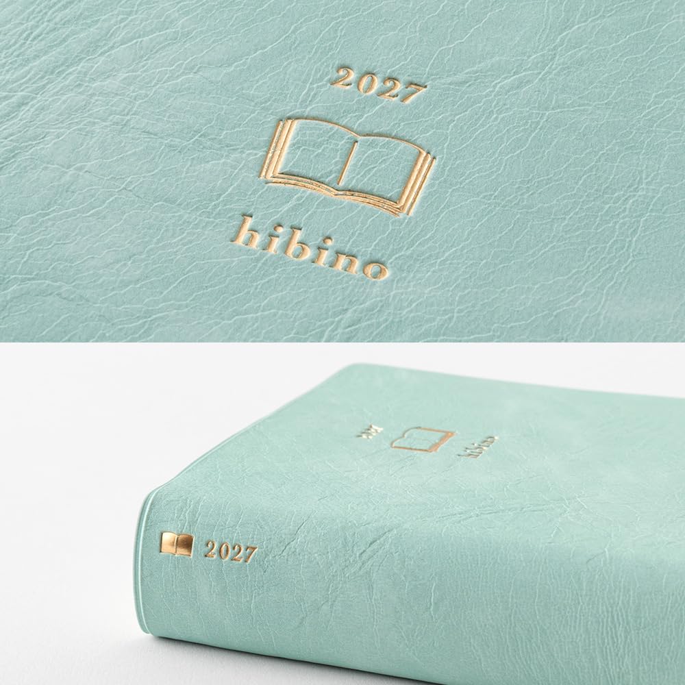 Midori Hibino 2027 (A6 Notebook) - 2 Page Per Day - Daily Planner Diary Journal