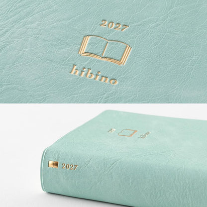 Midori Hibino 2027 (A6 Notebook) - 2 Page Per Day - Daily Planner Diary Journal