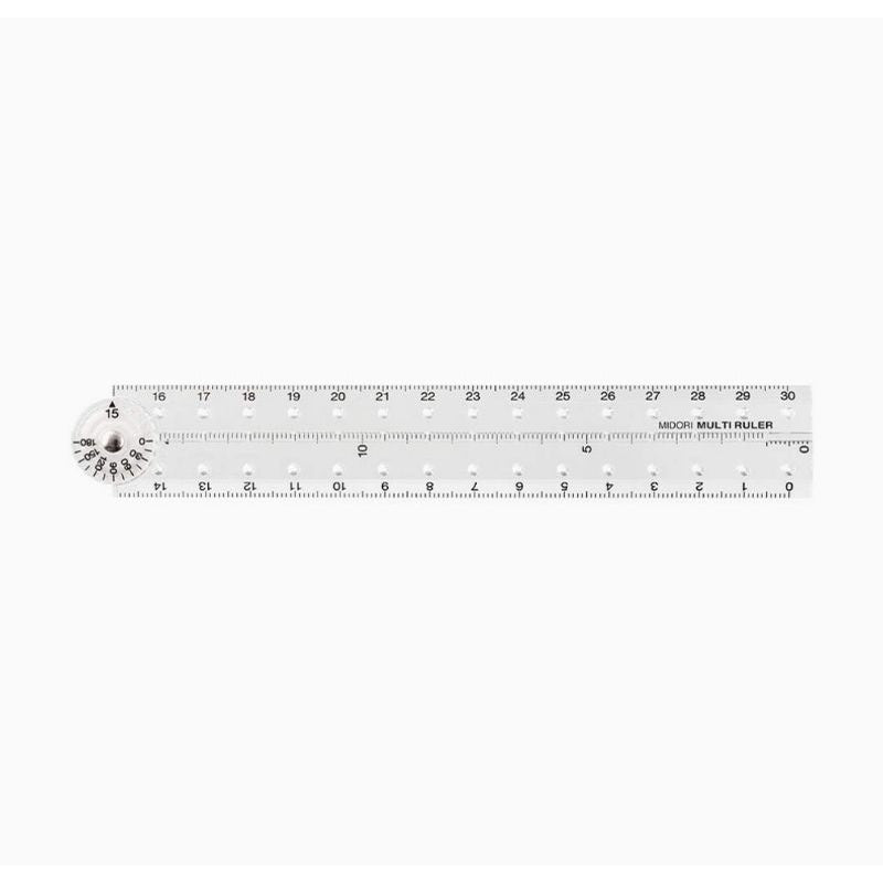 Midori Multi Ruler 30cm Transparent