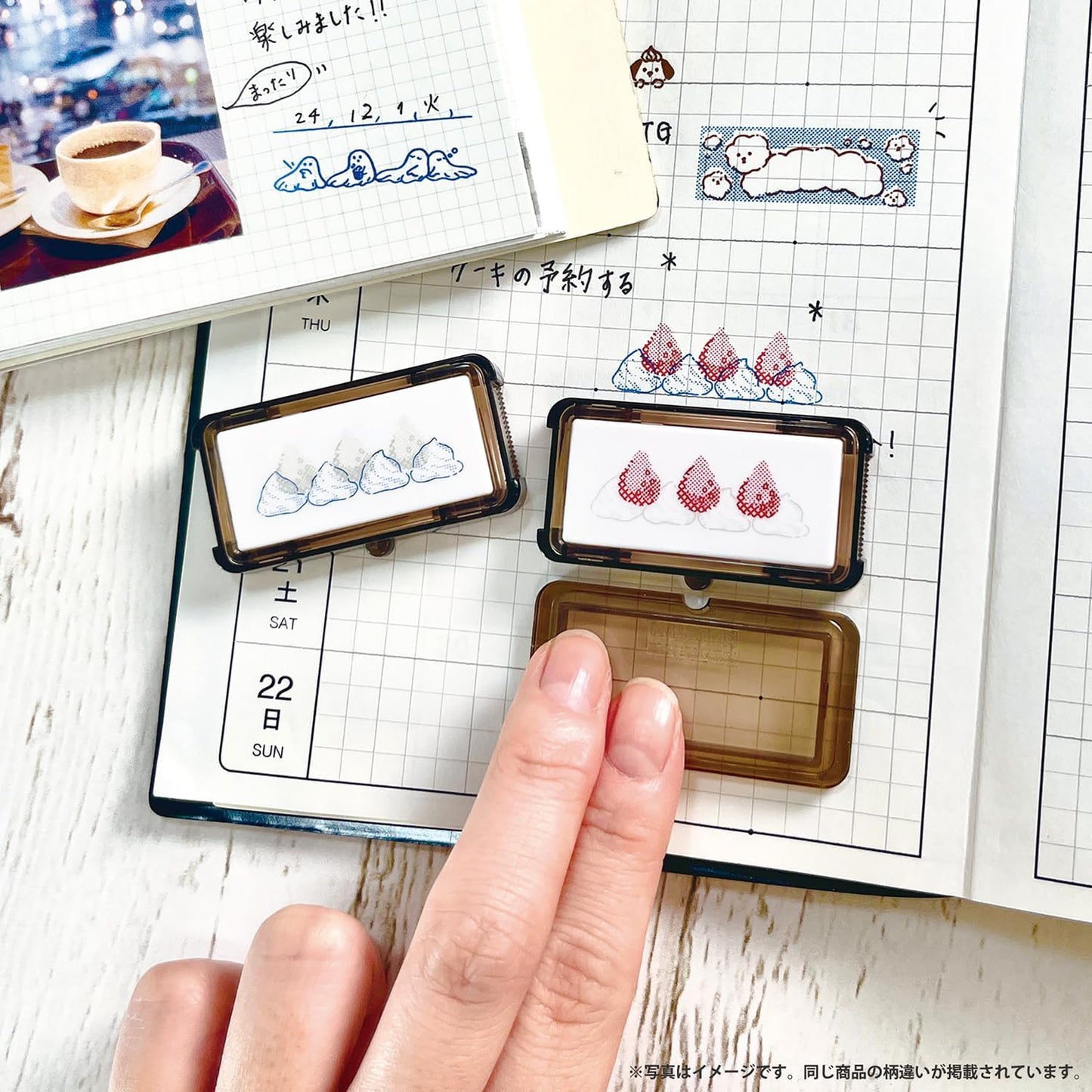 Kutsuwa Hancoco Deco Layer Stamp - What's in Onigiri