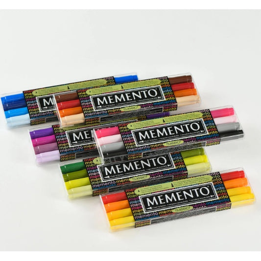 Tsukineko Memento Markers 4-Color Set