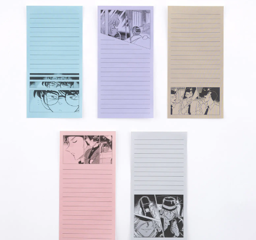 Hobonichi x Detective Conan - Sticky Notes Memo Sticker Stamp Set - Accessories