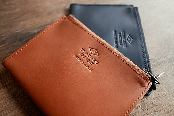 Traveler's Factory Passport Size Leather Zipper Case