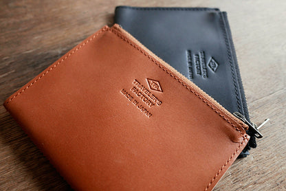 Traveler's Factory Passport Size Leather Zipper Case
