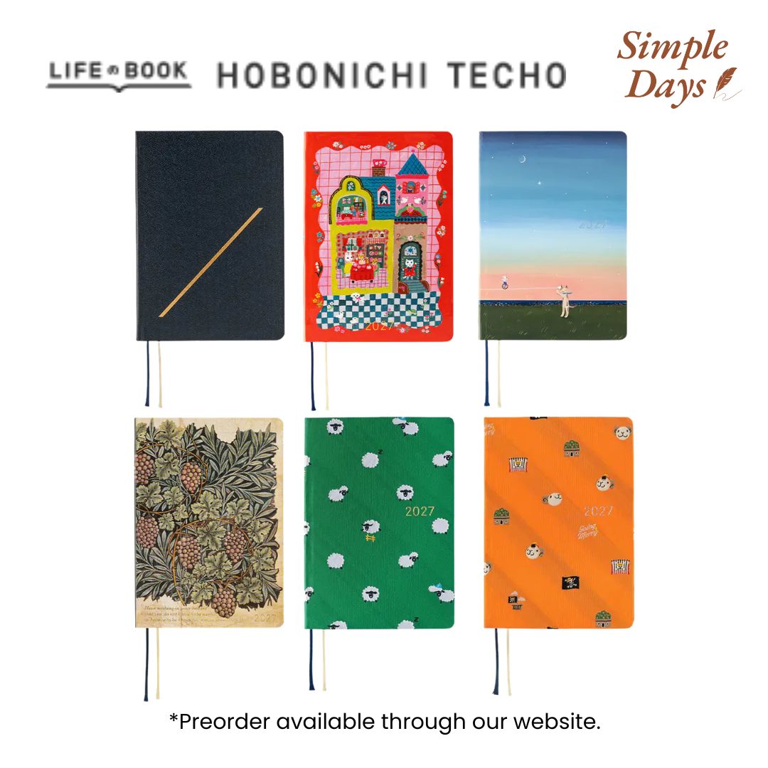 Hobonichi 2027 HON Techo - A6 / A5 - Planner English Japanese Daily Planner Notebook Hard Cover