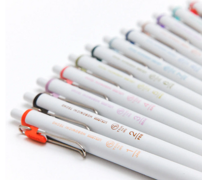 Hobonichi TSUKI no IRO Uniball One 0.38mm - Set of 6 with Case