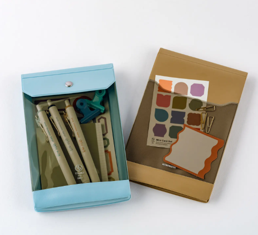 Hobonichi TSUKI no IRO Uniball One 0.38mm - Set of 6 with Case