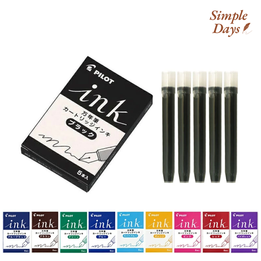 Pilot Fountain Pen Cartridge Ink 5 pcs set