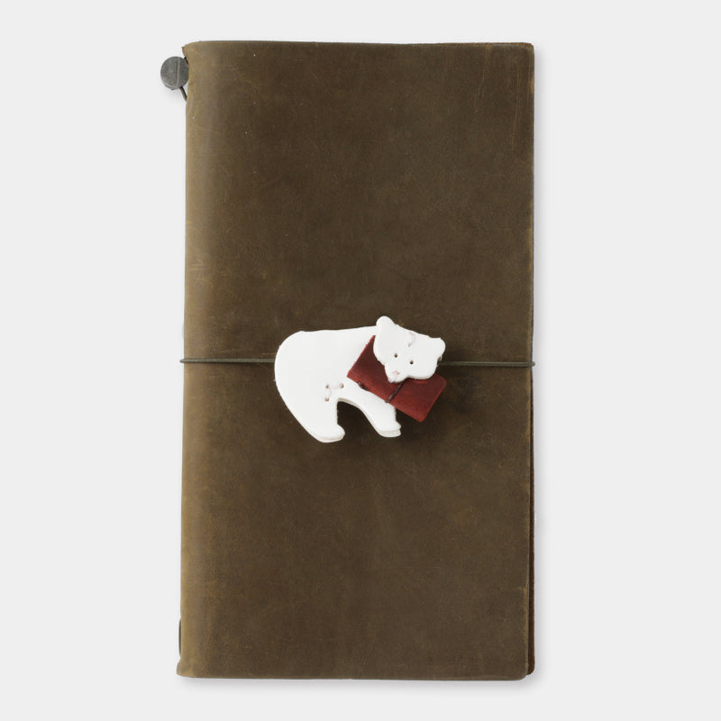[On Hand] Traveler's Notebook Benlly's & Job Keychain Brown