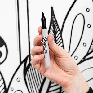 Sharpie Black Permanent Markers (1 piece) Fine Thickness