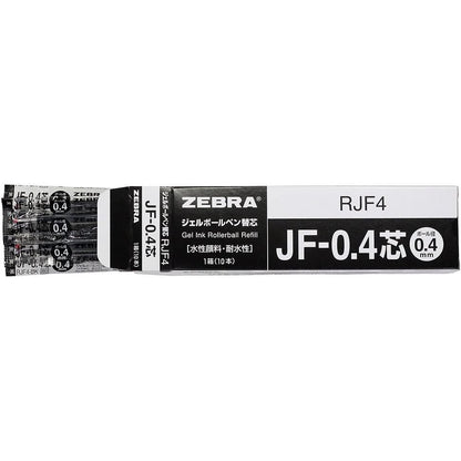 Zebra Sarasa Refill for Clip Black Gel Ball Pen 0.3 0.4 0.5 0.7 1.0 mm