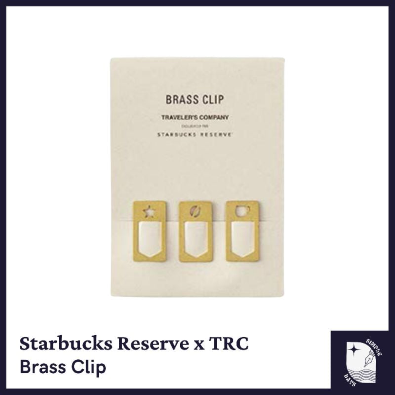[On Hand] Traveler's Company x Starbucks Reserve Brass Clip
