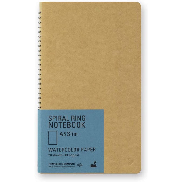 [On Hand] Traveler's Spiral Ring Notebook (A5 Watercolor Paper)