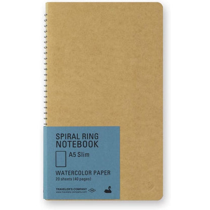 [On Hand] Traveler's Spiral Ring Notebook (A5 Watercolor Paper)