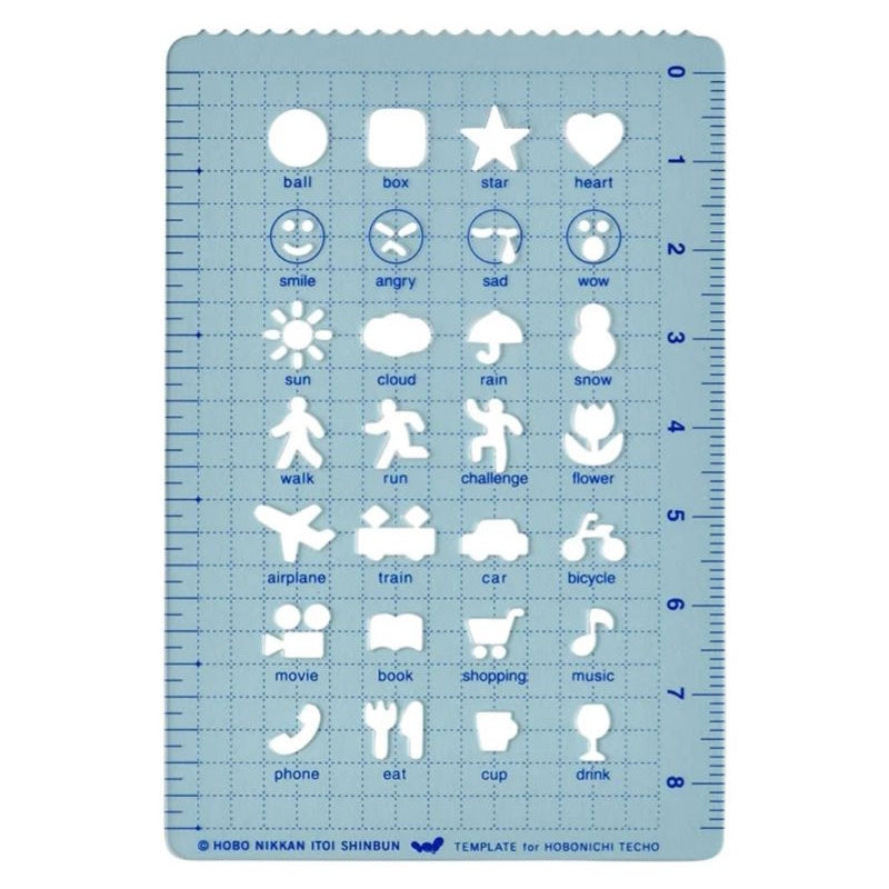 Hobonichi Stencils / Ruler / Writing Tool