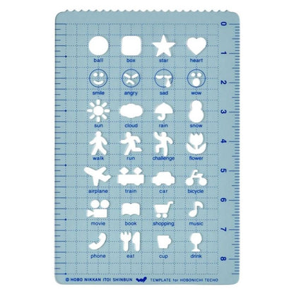 Hobonichi Stencils / Ruler / Writing Tool
