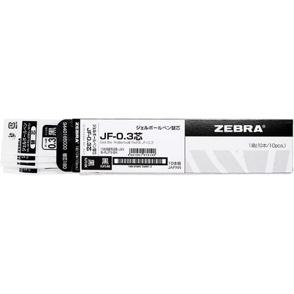Zebra Sarasa Refill for Clip Black Gel Ball Pen 0.3 0.4 0.5 0.7 1.0 mm