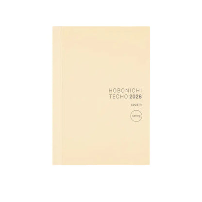 HOBONICHI 2026 Techo Original / Planner English / Cousin / Avec / Day Free / 5 Year / One Piece Note