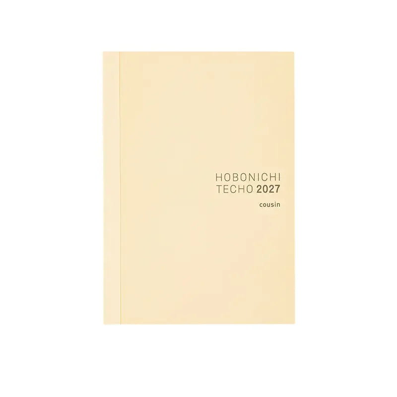HOBONICHI 2027 Techo Original / Planner English / Cousin / Avec / Day Free / 5 Year / One Piece Note